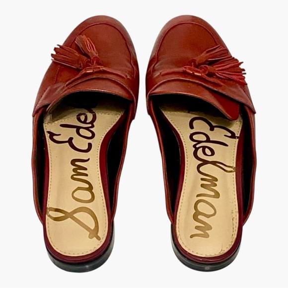 Sam Edelman Red Tassel Loafers - Picture 3 of 9